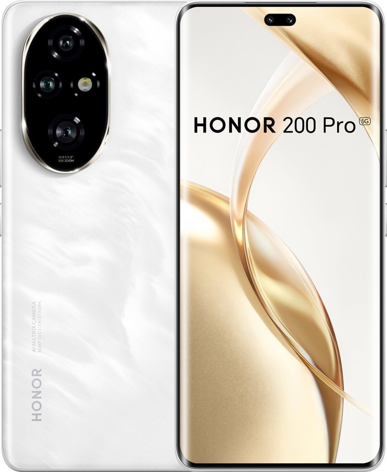 Honor 200 Pro   12 GB   512 GB   Dual-SIM   Moonlight White - Refurbished