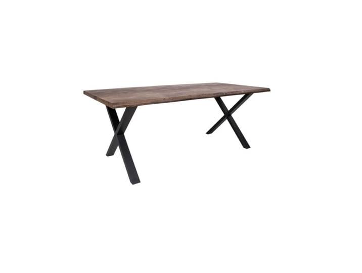 Table repas à manger 6/8 personnes 200cm en chêne massif fumé