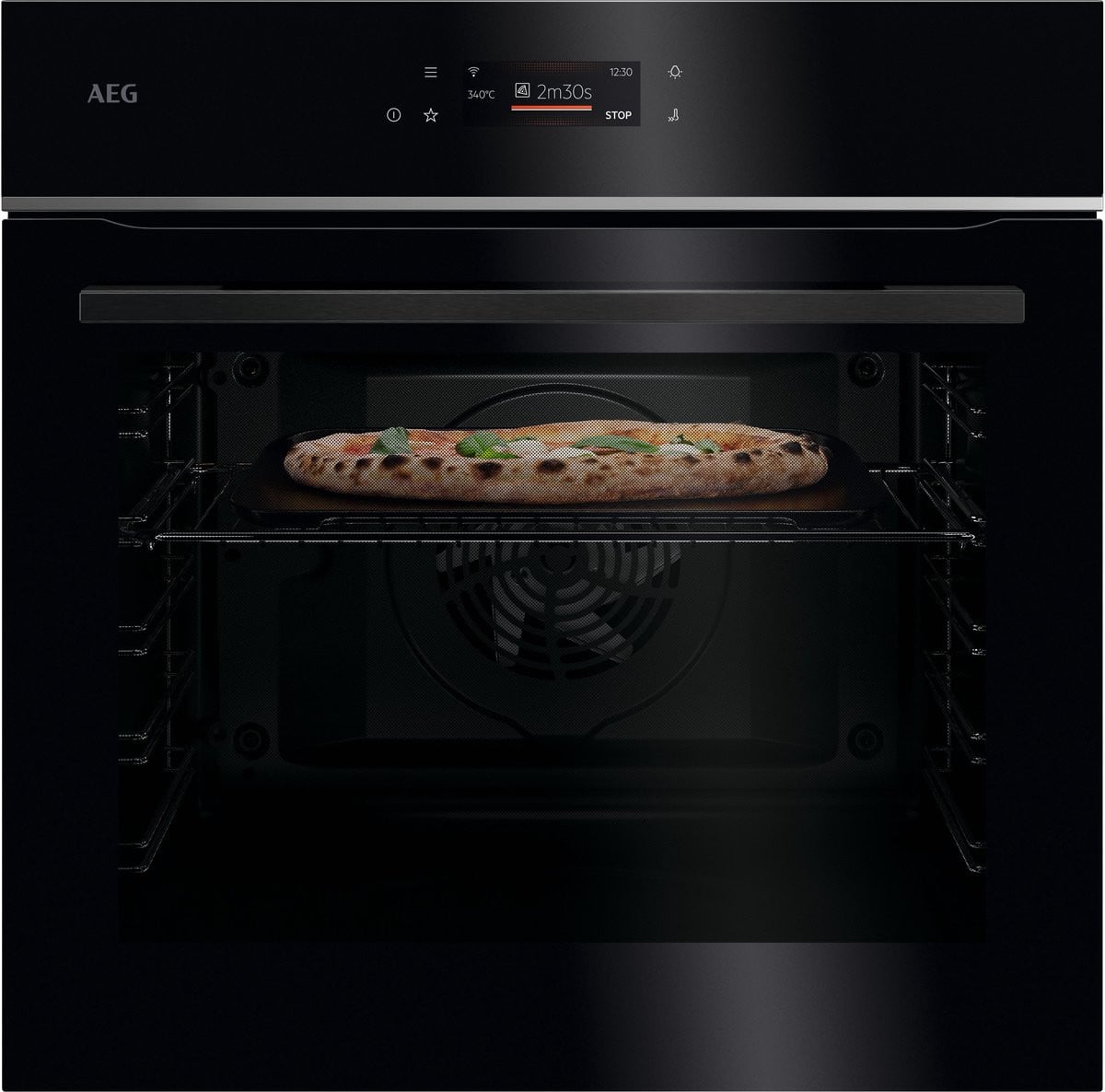 AEG TX7PB631SB 7000 MealAssist PizzaExpert Inbouwoven Heteluchtoven met Pyrolyse reiniging en pizzakit, 72l