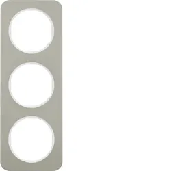 Berker 10132114 Rahmen 3fach R.1 E-Stahl pw