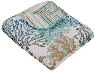 Greenland Home Fashions Atlantis Coastal Throw Blanket