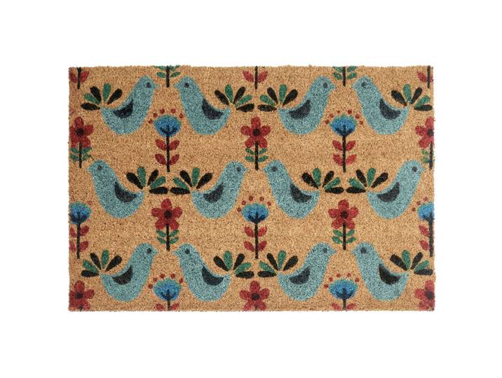 FUSSMATTE Bunt 40/60 cm Vogel Kokosfasern Tanana