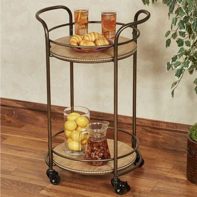 Touch of Class Santo Serving Cart Bronze , Bronze