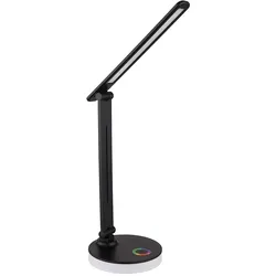 Schreibtischlampe Tischleuchte Leseleuchte beweglich Touchdimmer RGB LED H 50 cm