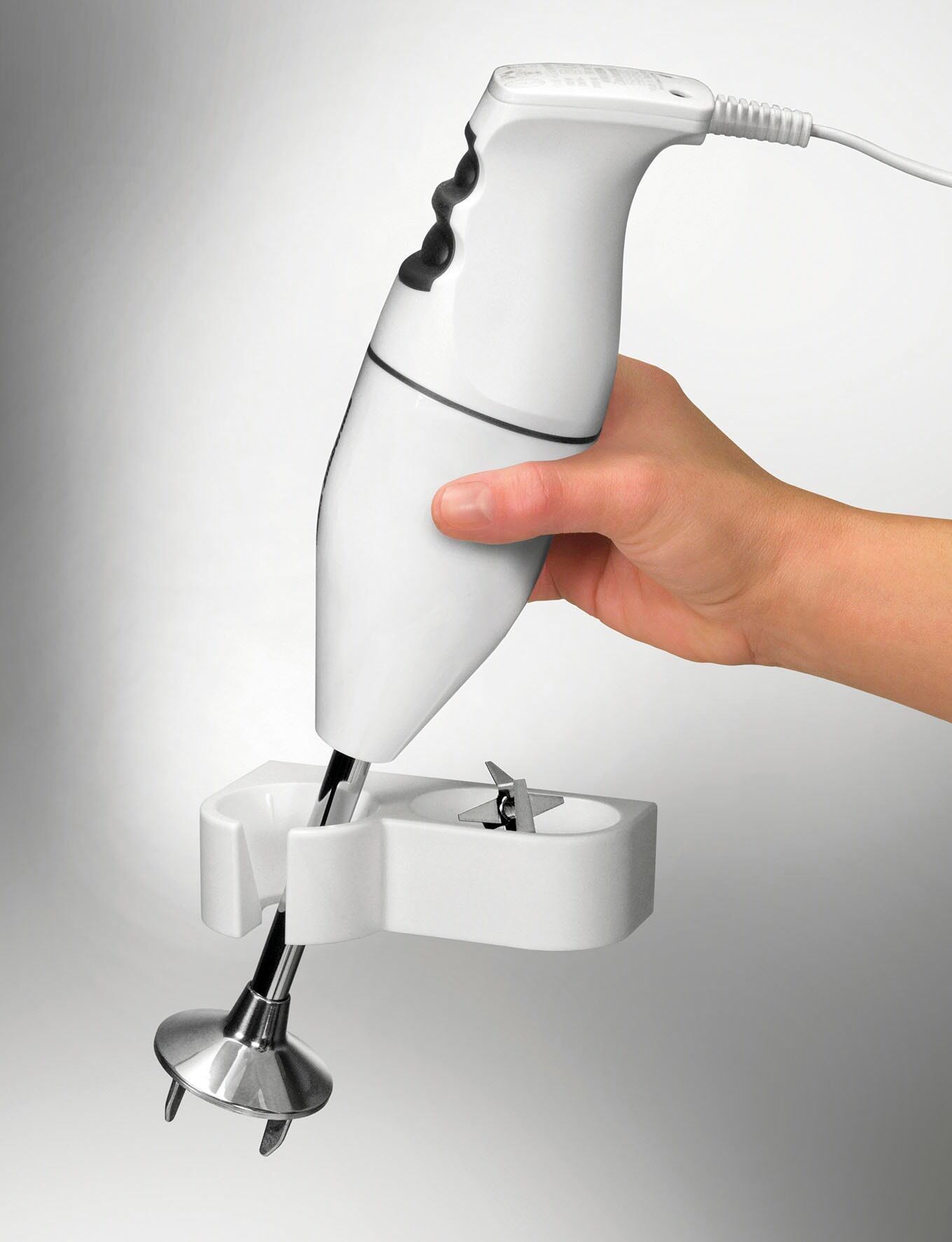 ESGE-ZAUBERSTAB Stabmixer "ESGE-Zauberstab M 100 Design 90120", weiß, B:6,5cm H:35cm T:9,7cm, Mixer, Stabmixer
