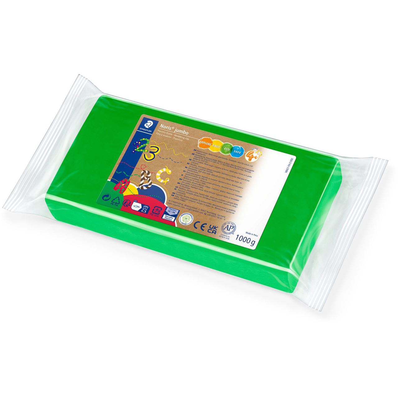STAEDTLER Knete Noris Club Plastilin 8421 grün, 1,0 kg