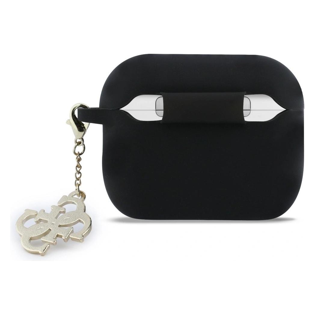 Guess Case Silicone 4G Charm for AirPods Pro 3 black (Kopfhörer Hülle) (GUAP3LECG4K)