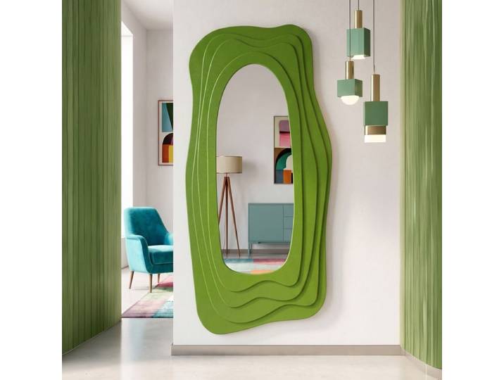 Miroir mural asymétrique 90x165 cm Greta Vert