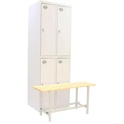 SimonRack Tandem DIY zerlegter Metallspind Packung Tandem DIY Initial Modul + zusätzliche graue 1800x1000x620 mm + Umkleidekabine Bank.