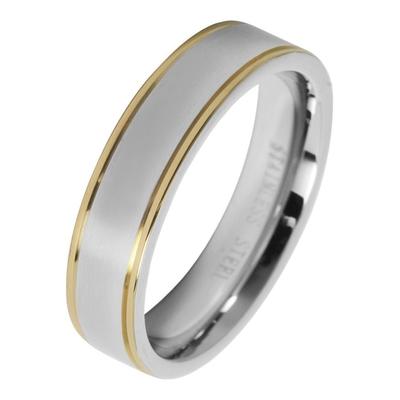 Partnerring AKZENT "Deep Breath, langlebig" Gr. 70, bunt (bicolor), Fingerringe, Herren, 70, Edelstahl