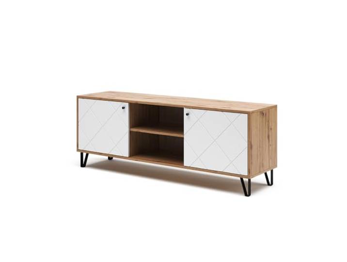 Vicco Lowboard Nizza, Artisan-Eiche, 150 x 55.2 cm zur Nutzung als Ablagefläche neben dem Bett