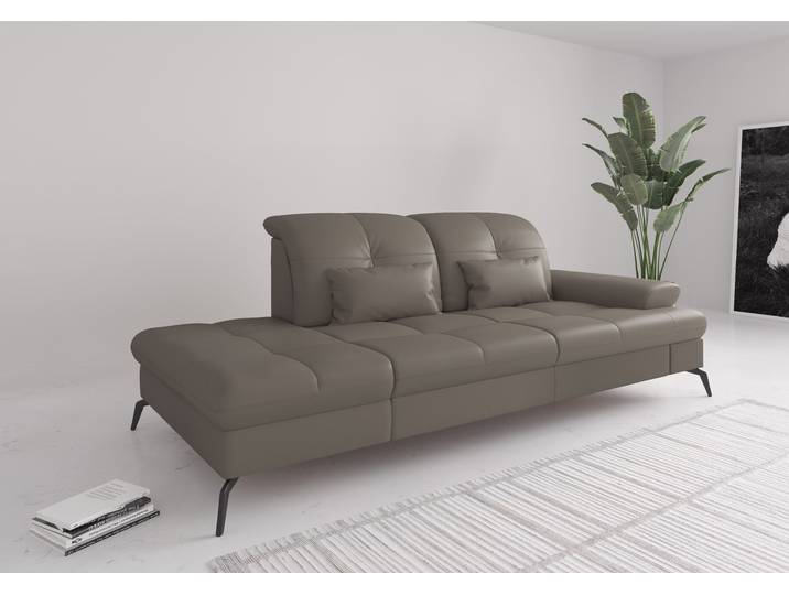 Recamiere, Delphine, 231x122 cm, Naturleder, Armlehne Rechts, Modern, sit&more