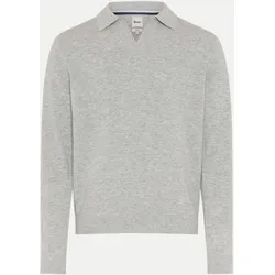 Pullover PASCAL mit Polokragen Grau XL