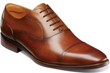 Florsheim Sorrento Cap Toe Oxford Shoes - Mens 8 Brown Oxford Medium