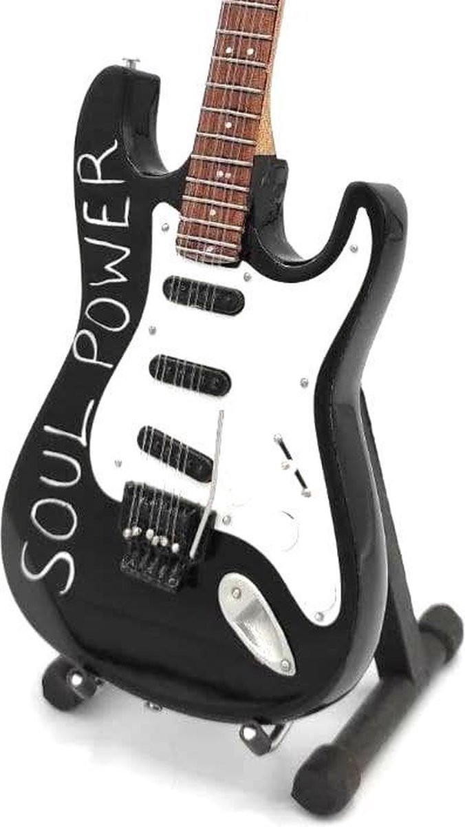 Miniatuur replica Fender Stratocaster gitaar Tom Morello Rage Against the Machine