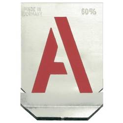 Alarm Werkzeuge 56036886 Buchstaben-Schablonen