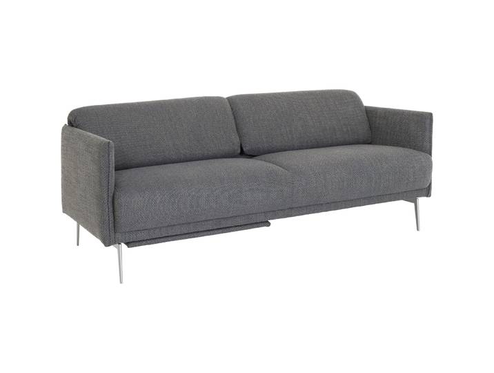 Sofa Lumin Polyester Stoff graublau B 194 T 80 cm