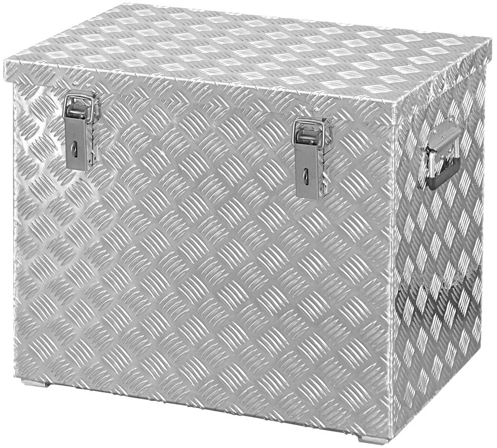 Alutec R 120 Opbergkist van Gestructureerd Aluminium, Rechthoekig