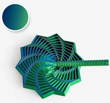 Useful Little Things 3D Printed Expanding Sensory Fidget Star green