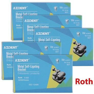 Uplift Essentials 5 Box Self Ligating Orthodontic Brackets With Buccal Tubes And Hooks roth.022 Hooks 345