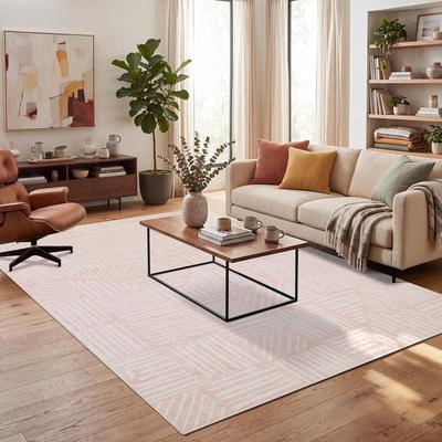 Garvee Modern Geometric Stripes Area Rugs for Living Room Bedroom