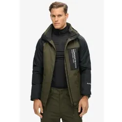 Superdry für Herren. MS110179A Skijacke Freestyle Core grün (M), Sportlich, Schnee, Recyceltes Polyester, Nachhaltig