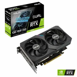 ASUS Dual GeForce RTX 3060 OC V2, DUAL-RTX3060-O12G-V2, 12GB GDDR6, HDMI, 3x DP