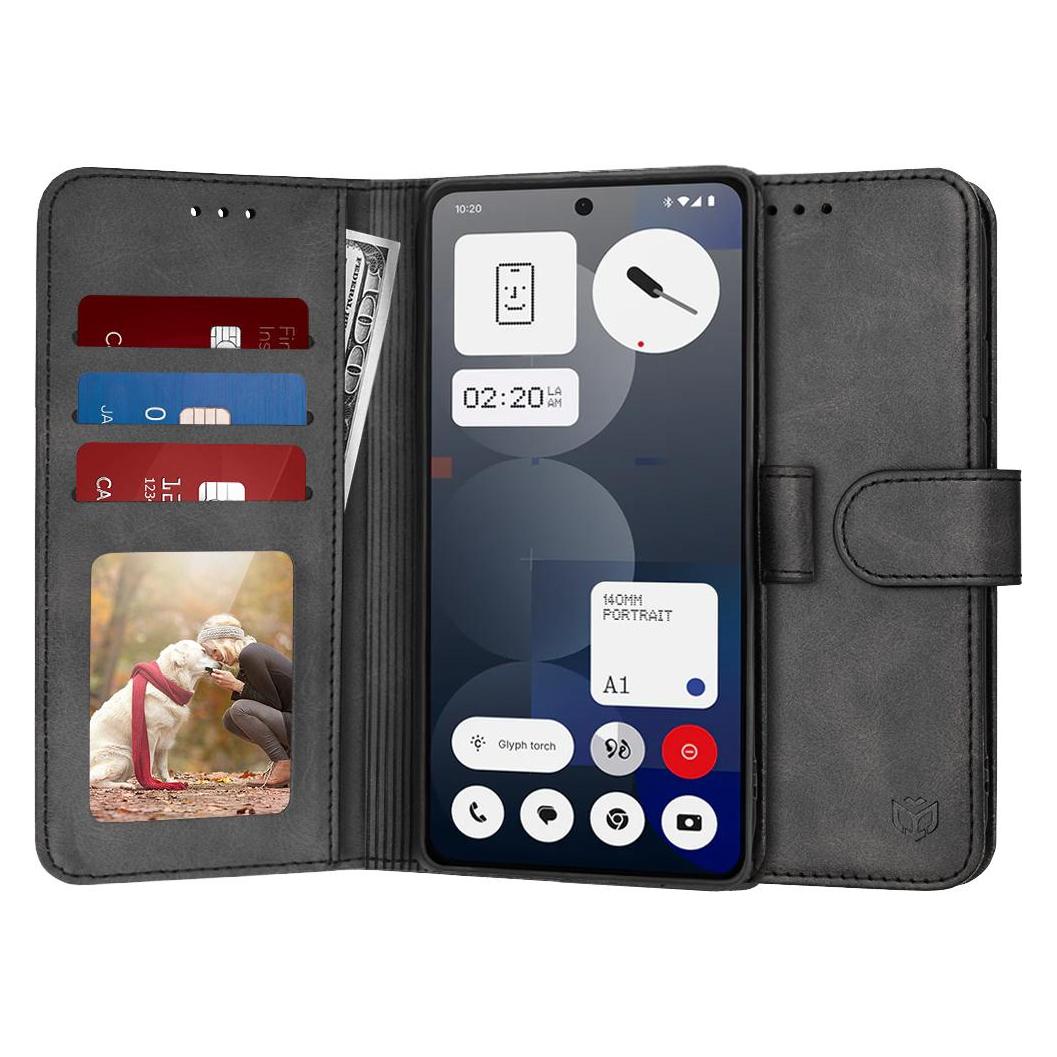 Techsuit - Diary Book - Nothing Phone (3a) Pro - Black (Nothing Phone (3a) Pro) (56365824)