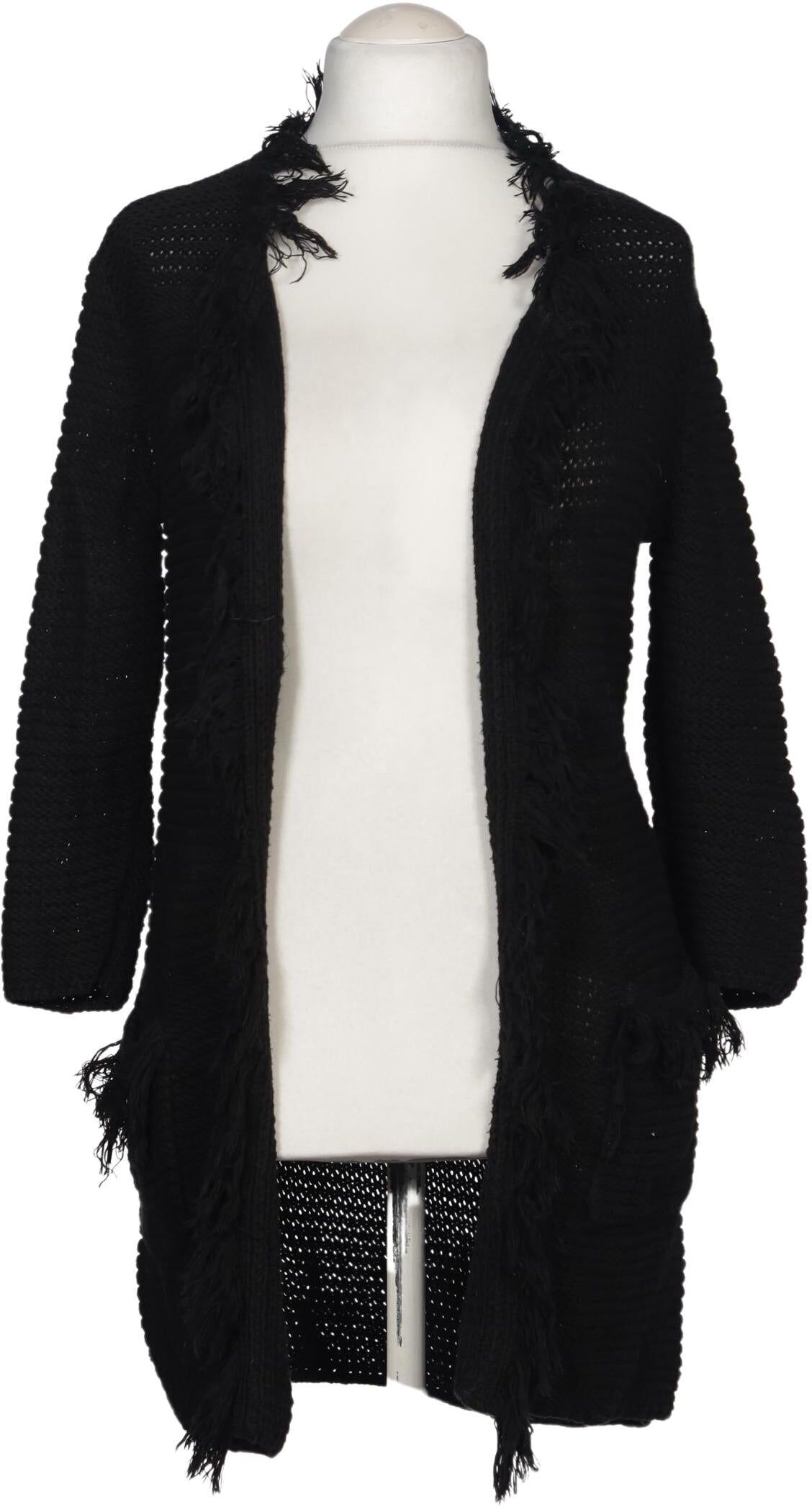 Replay Damen Strickjacke, Schwarz, Gr. S, Baumwolle - Second Hand