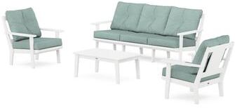 POLYWOOD Prairie 4-Piece Deep Seating Set with Sofa