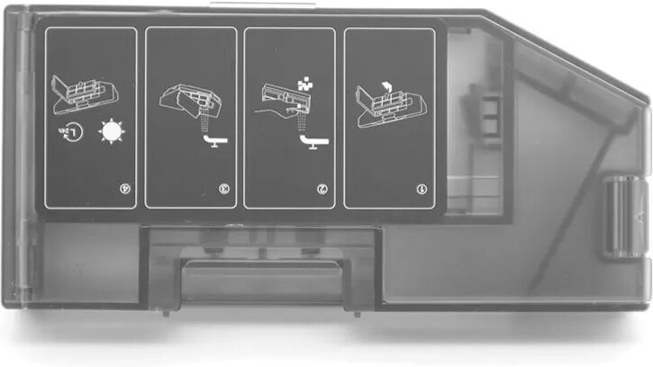 INF Transparenter schwarzer Mülleimer für Dreame X40 Pro Ultra