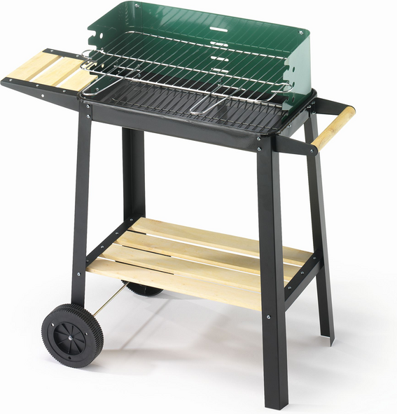 Ompagrill 50-25 Green/W - Barbecue a carbone