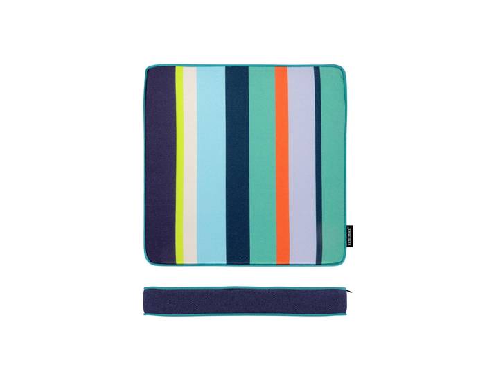Sitzkissen REMEMBER Elba 40 x 40 cm , mehrfarbig, B:40cm H:5cm L:40cm, Polyester, Dekokissen_Sitzkissen_Kissenhüllen, Sitzkissen