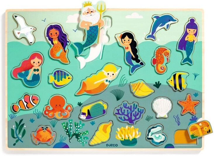 Puzzle bois Puzzlo Sea - Djeco