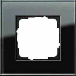Gira Esprit Rahmen, 1f, schwarz, Glas, Unterputzmontage, 021105