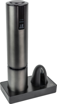 Peugeot Saveurs Elektrischer Korkenzieher Carbongrau mit  Lithium Batterie  - Elis Touch - 201043 - Peugeot