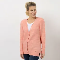 AMINATI® Cardigan, Langarm Knopfleiste Seitenschlitze Logo-Details