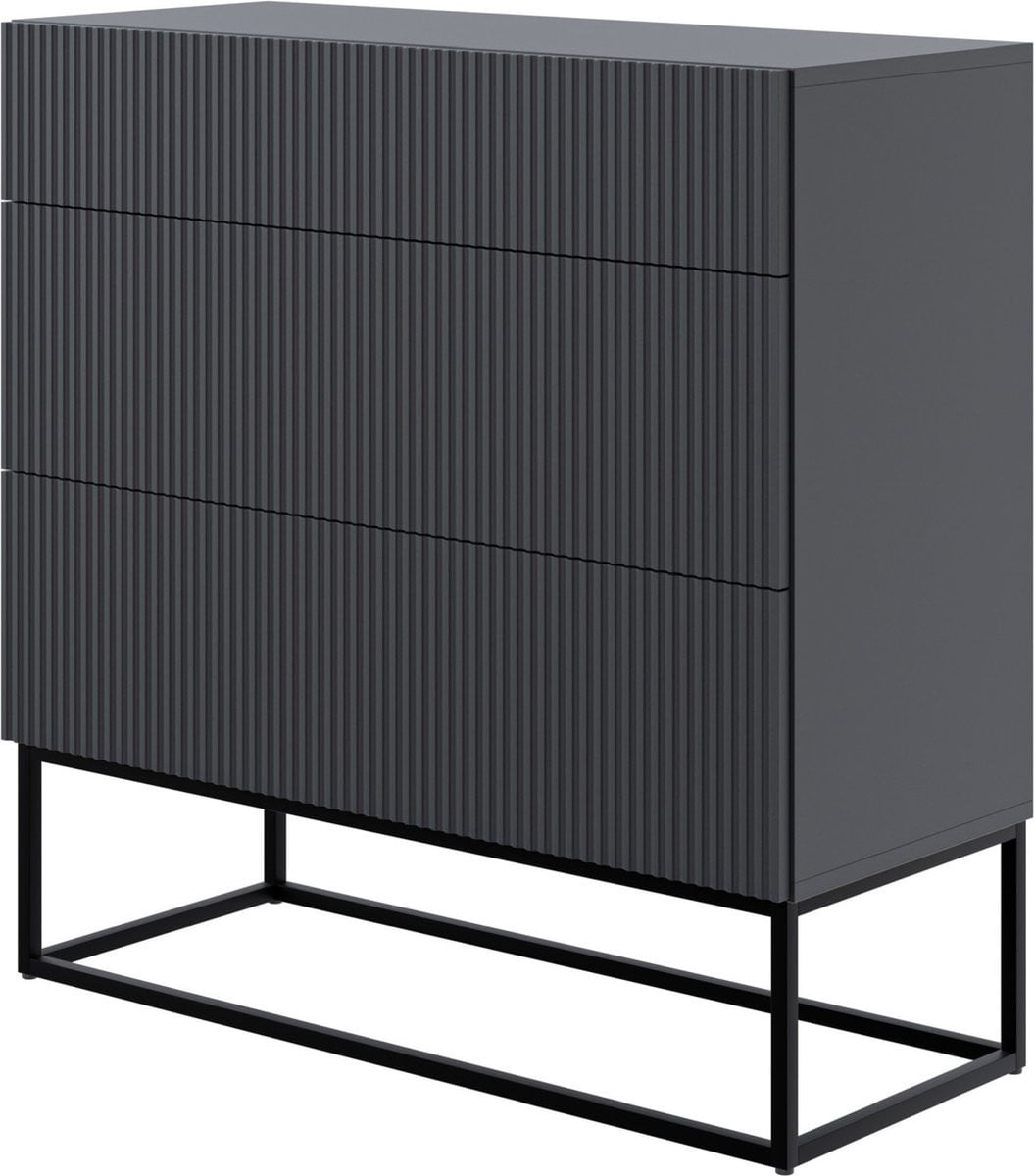 Selsey Veldio Drie-lade kast 90 cm - Zwart