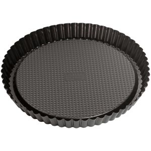 Kaiser Backform Classic, Obstbodenform, aus Stahl, Ø 30 cm, schwarz, antihaftbeschichtet, Tarteform
