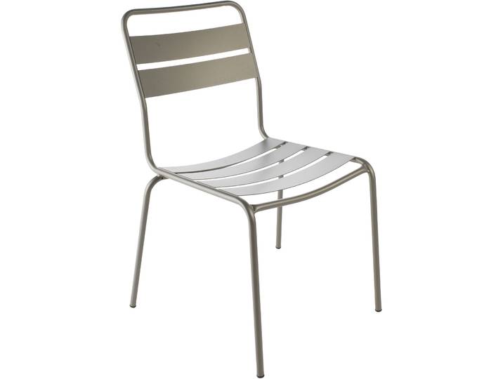 Schaffner Moderner Gartenstuhl Glarus Stahl champagner stapelbar - Schweizer Möbelhersteller - Gartenstuhl - Wetterfeste Gartenmöbel & Accessoires