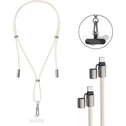 Intenso USB-C® Kabel USB 2.0 USB-C® Stecker, USB-C® Stecker 1.65 m Beige Handykette 7991001 Datenkabel, Ladekabel