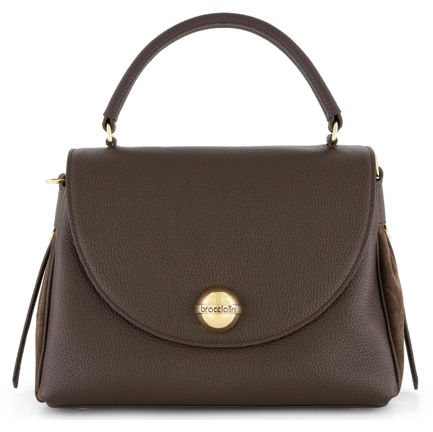 Braccialini Ariel Ein Bowling-Bag aus weichem Leder mit feiner