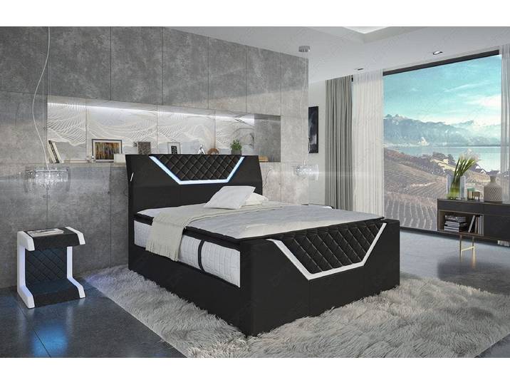 Boxspringbett Nantes Leder