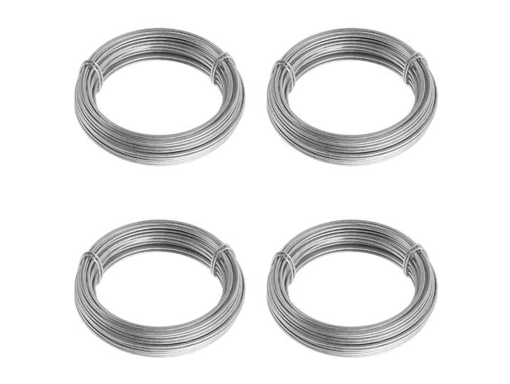 Bindedraht Metall verzinkt 1.8 mm/25 m 4er Set silber