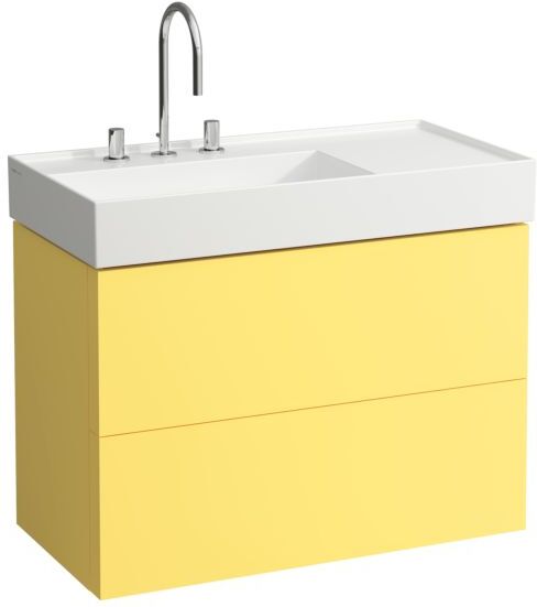 LAUFEN Kartell Waschtisch-Unterschrank H4076180336441 60x88x45cm, 2 Schubladen, senfgelb