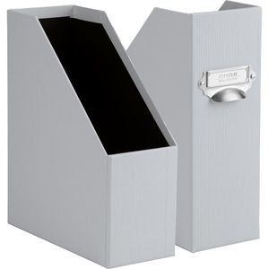 Rössler-Papier Stehsammler 1318452171, S.O.H.O., A4, Pappe, extra breit, stone, 2 Stück