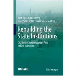 Rebuilding the State Institutions, Fachbücher