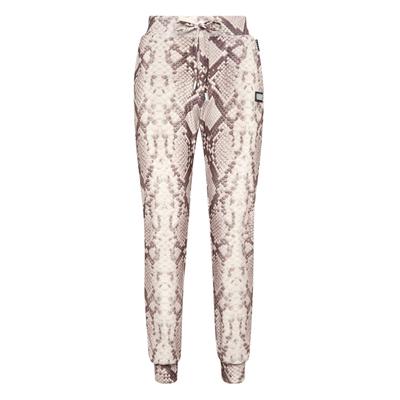 Jogginghose PHILIPP PLEIN "Python", Damen, Gr. S, US-Größen, beige (06, beige), Obermaterial: 5% Elastan, 95% Polyester., Hosen Jogginghose
