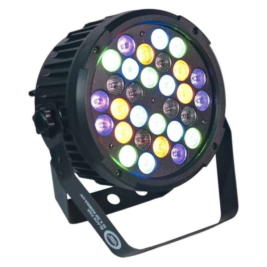 Light4Me BLACK PAR 30x3W RGBA-UV LED Bühnenscheinwerfer (3 W, LED) (5907780147756)