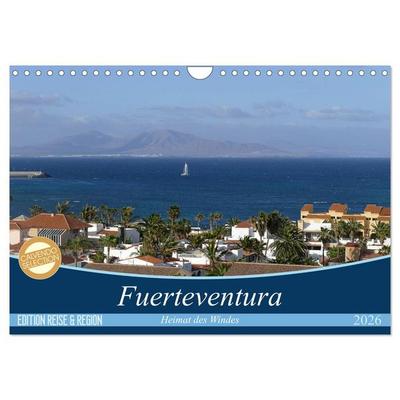 Fuerteventura - Heimat des Windes (Wandkalender 2026 DIN A4 quer), CALVENDO Monatskalender